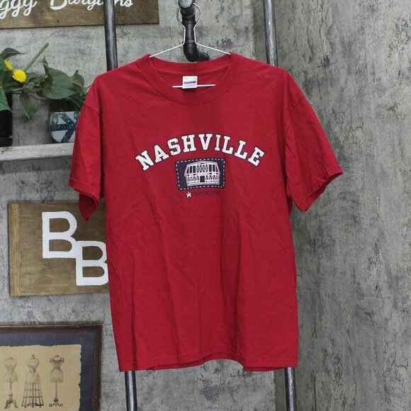 Perrin Mens Vintage Grand Ole Opry Nashville Graphic Tee Red L - Picture 1 of 5